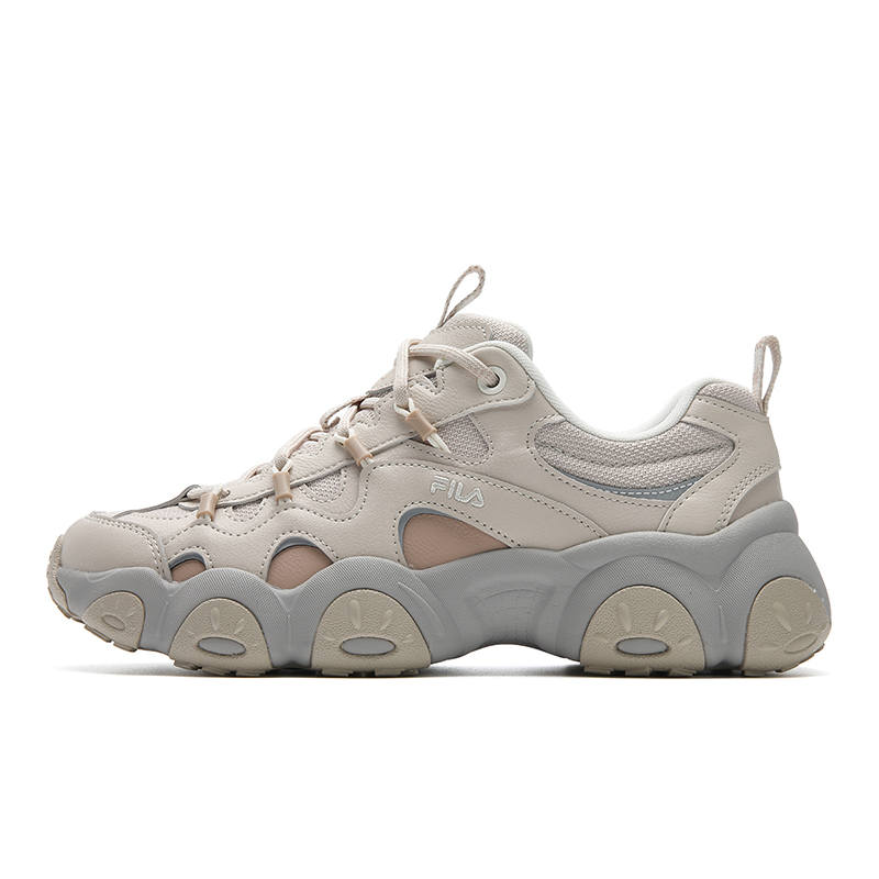FILA FLUID 7 Fabric Cushioning Abrasion Resistant Lightweight Height Increasing Low top Chunky Sneakers Women's