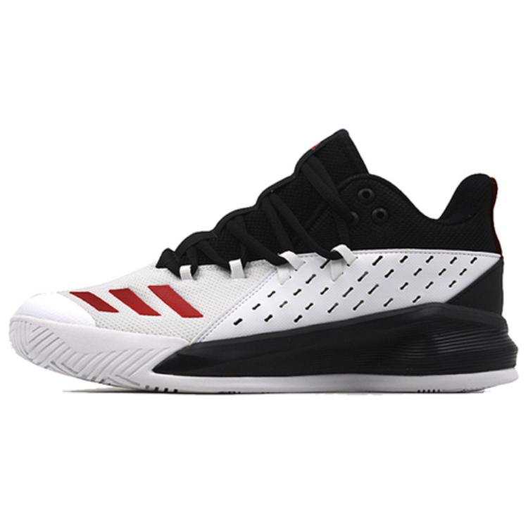 Adidas Adidas Street Jam Abrasion Resistant Low top Basketball Shoes Men's White