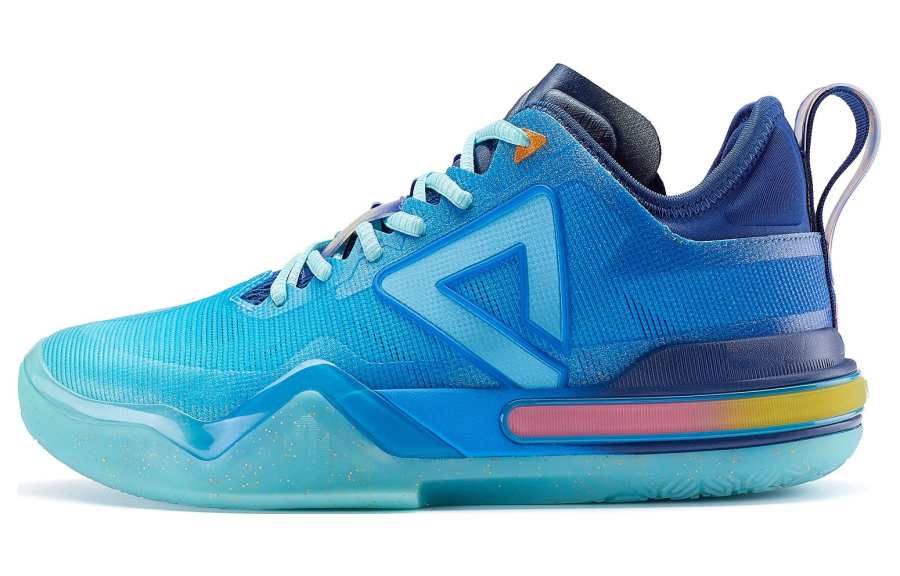 PEAK Andrew Wiggins AW1 Taichi Slip Resistant Abrasion Resistant Low top Basketball Shoes Men's Sky Blue