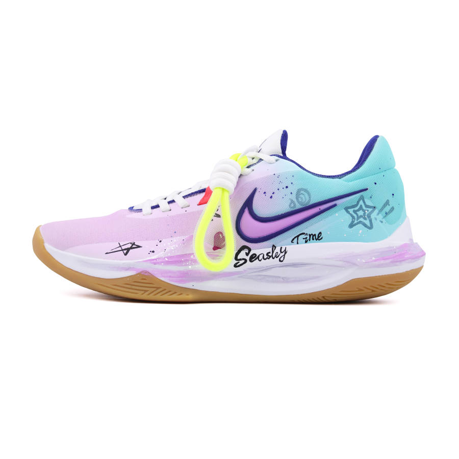 Nike Nike Precision 6 Phantom Purple Erosion Wear resistant And Lightweight Low top Basketball Shoes Men's Light Purple