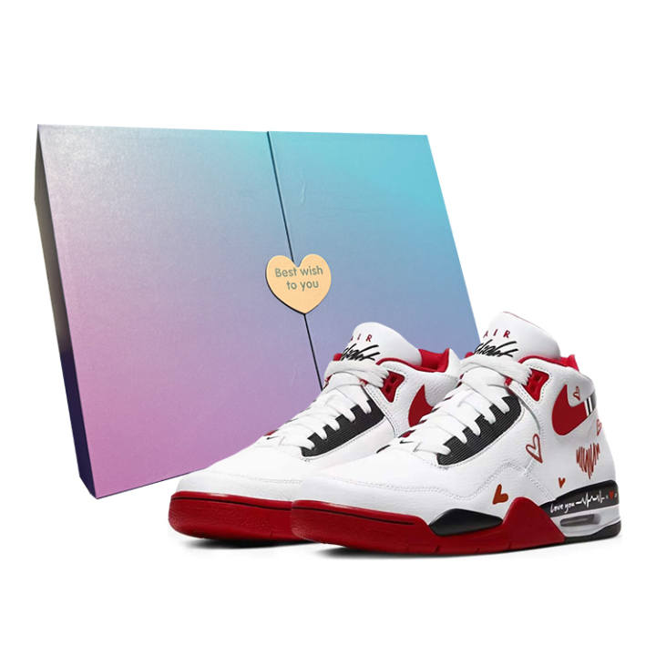 Nike Nike Flight Legacy Vintage Basketball Shoes Unisex Mid Top Red/White