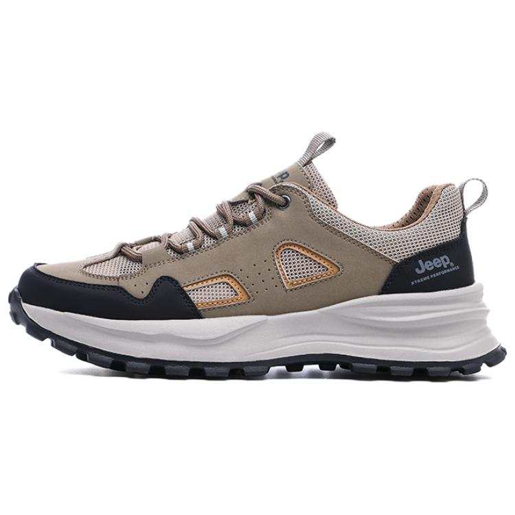 Jeep Microfiber Leather Moisture wicking Low top Hiking Shoes Men's