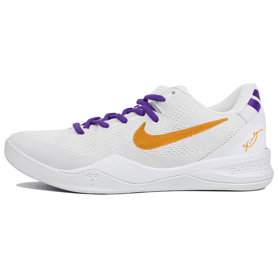 Nike Nike Kobe 8 Protro'Halo' Purple Gold Sparkling, Ji7 Abrasion Resistant Slip Resistant Low top Basketball Shoes Unisex