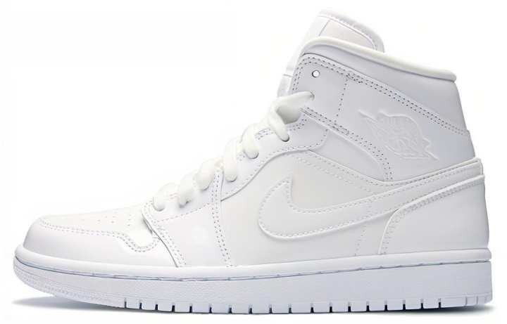 Jordan Jordan 1 Mid Triple White Women's
