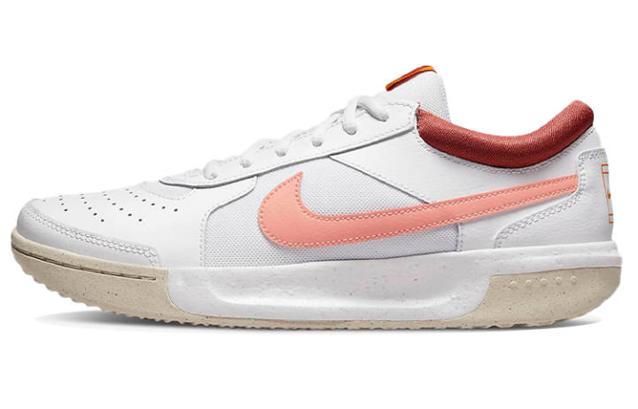 Nike Nike Zoom Court Lite 3 Low Top Tennis Shoes White/Pink Women's