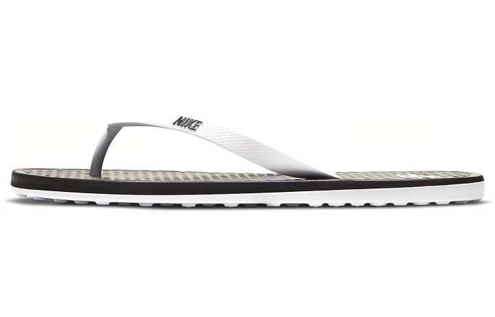 Nike Nike On Deck Rubber Sole Slide Slippers Men's White Black