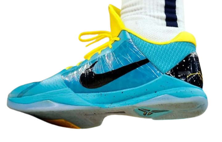 Nike Nike Zoom Kobe 5 Protro PE Athleisure Cushioning, Wear Resistant Low top Basketball Shoes Men's Blue Black Yellow