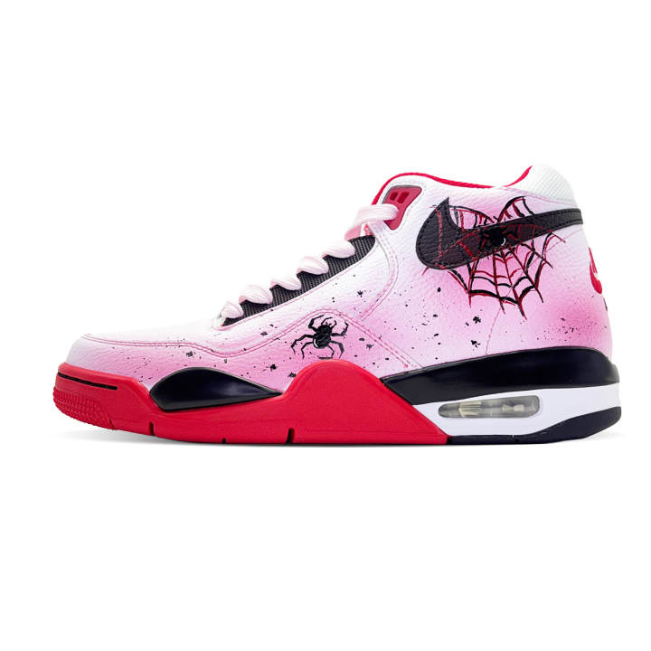 Nike Nike Flight Legacy Cushioning Mid top Vintage Basketball Shoes Unisex Red Black White