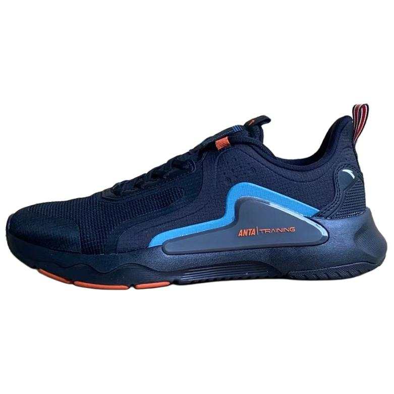 Anta Cushioning Abrasion Resistant Cushioning, Wear Resistant Low top Training Shoes Men's Black Blue