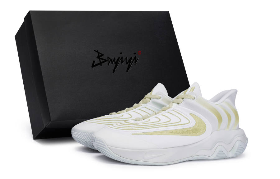 Nike Nike Giannis Immortality Slip Resistant Low top Basketball Shoes Men's White Beige Yellow
