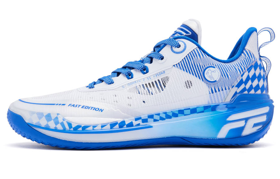 QIAODAN FE2.0 Kentucky Low top Q KUNGFU TURBO Basketball Shoes Men's Blue White