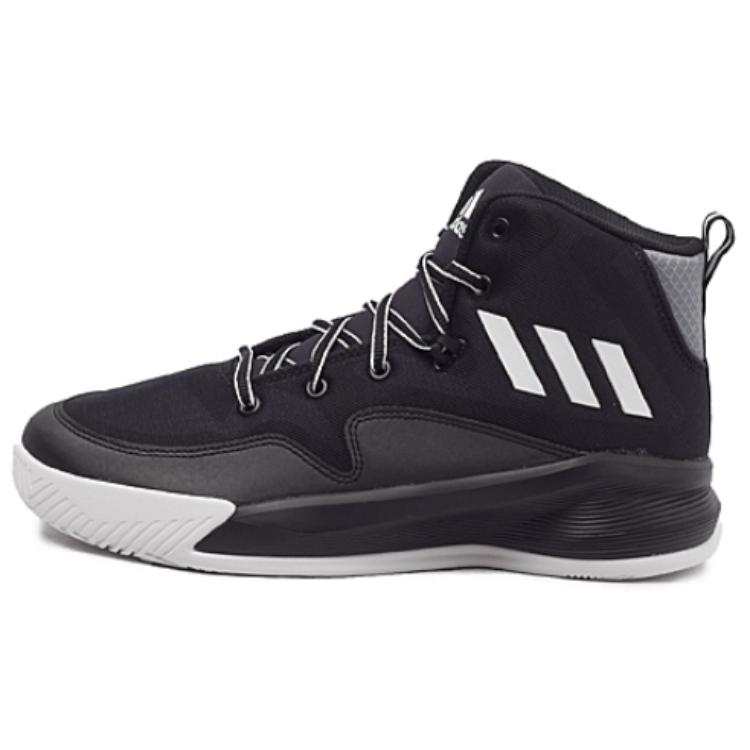 Adidas Adidas Slip Resistant Abrasion Resistant High top Basketball Shoes Men's Black