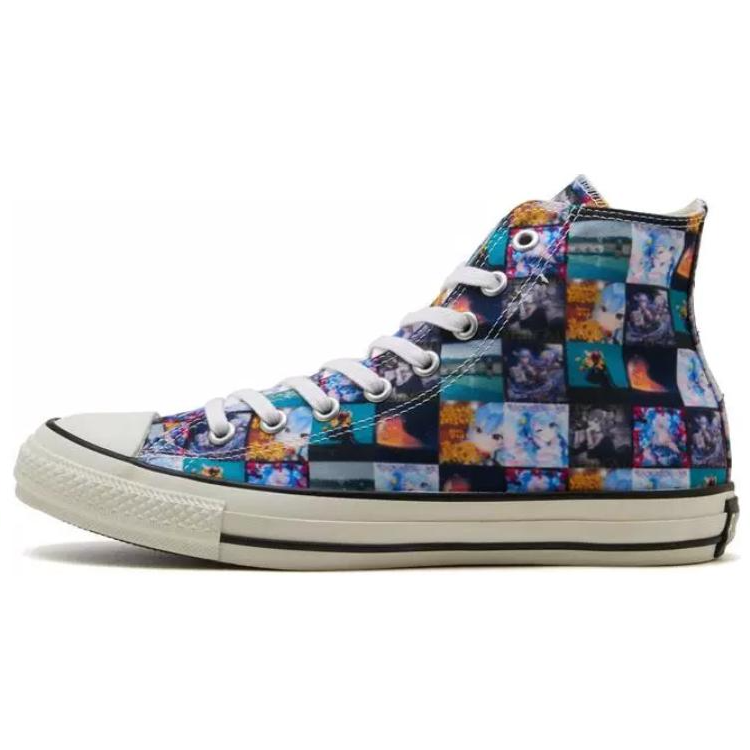 Converse Hoshimachi Suisei x Converse All Star High top Canvas Shoes Unisex Black Blue