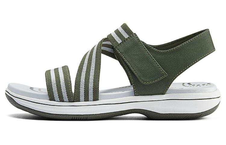 Skechers Slip Resistant Abrasion Resistant Beach Sandals Women's Olive Green