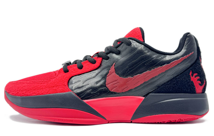 Nike Nike Ja 2 Slip Resistant Abrasion Resistant Slip Resistant Abrasion Resistant Low top Basketball Shoes Unisex Black Red