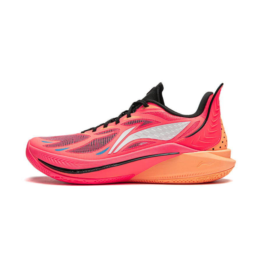 Li-Ning Li Ning Textile, TPU Cushioning Slip Resistant Abrasion Resistant Breathable High top Basketball Shoes Men's Red