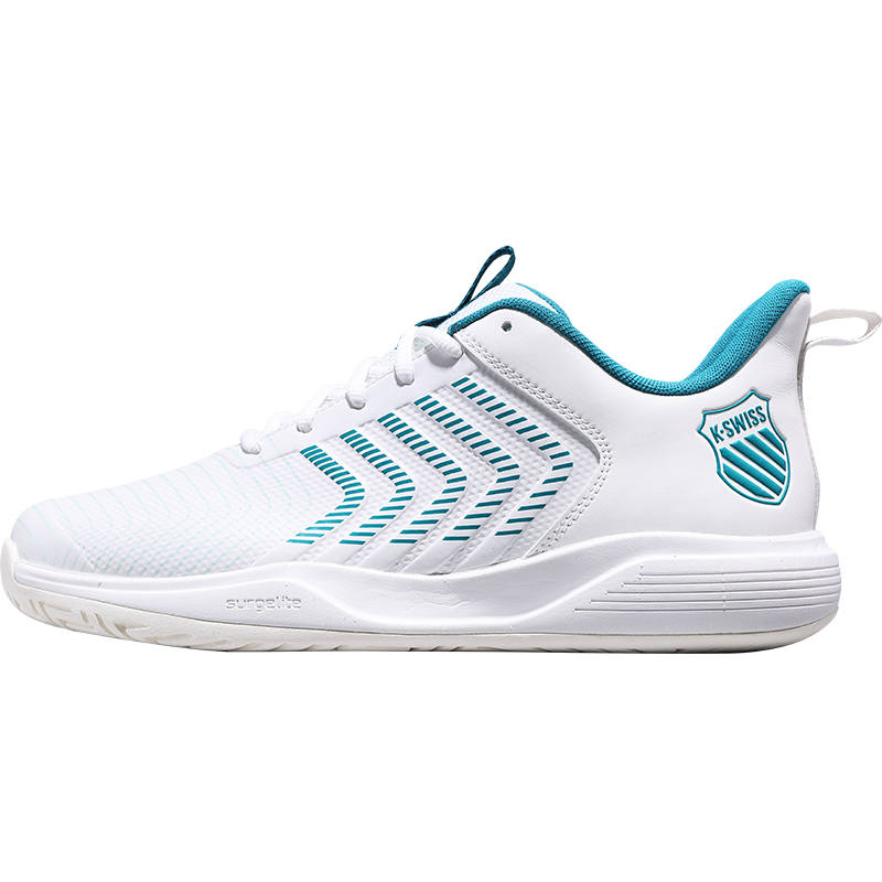 K·SWISS Cushioning Slip Resistant Low top Tennis Shoes Men's White Green