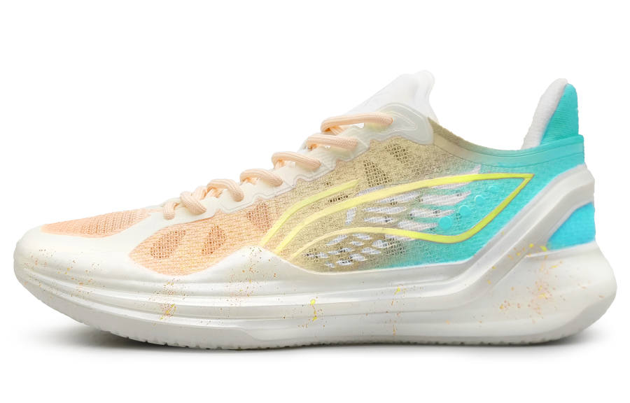 Li-Ning Li Ning Liren 4 V2 Low top Basketball Shoes Men's Yellow Green