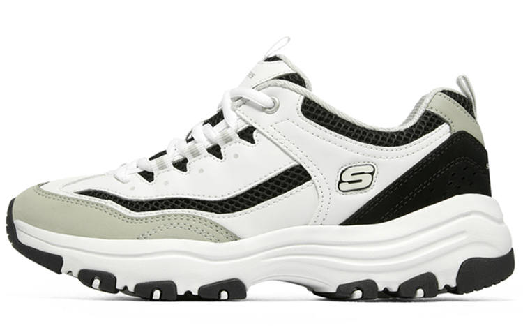 Skechers Arch Fit D'Lites 'White Black Beige' Women's