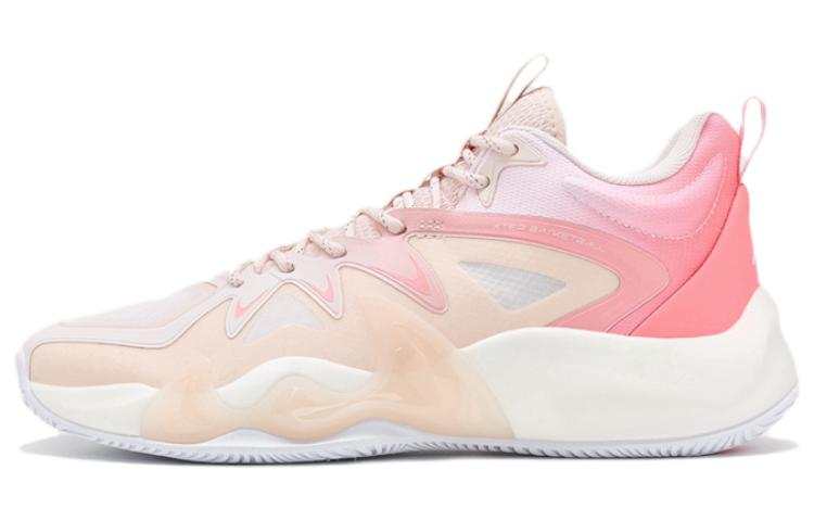 XTEP War Dog 3.5SE Cushioning Slip Resistant Abrasion Resistant Low top Basketball Shoes Men's Pink
