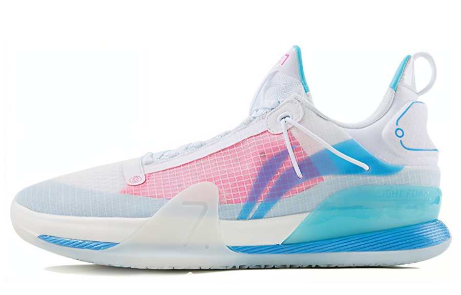 Li-Ning Li Ning Speed 7 Premium PE Abrasion Resistant Breathable Low top Basketball Shoes Men's White Blue Pink