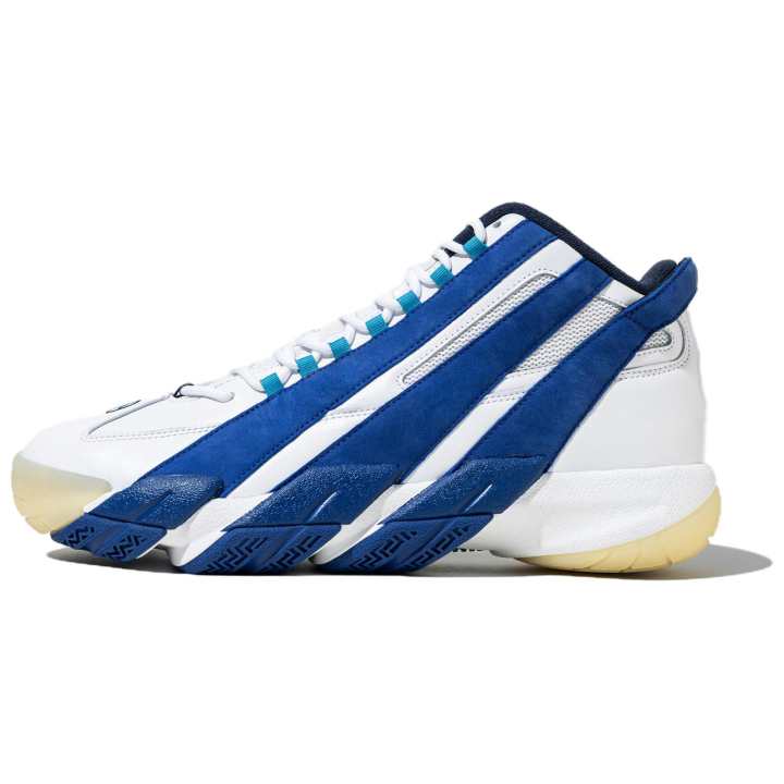 Adidas Adidas Slip Resistant Abrasion Resistant Mid top Chunky Sneakers Men's White Blue
