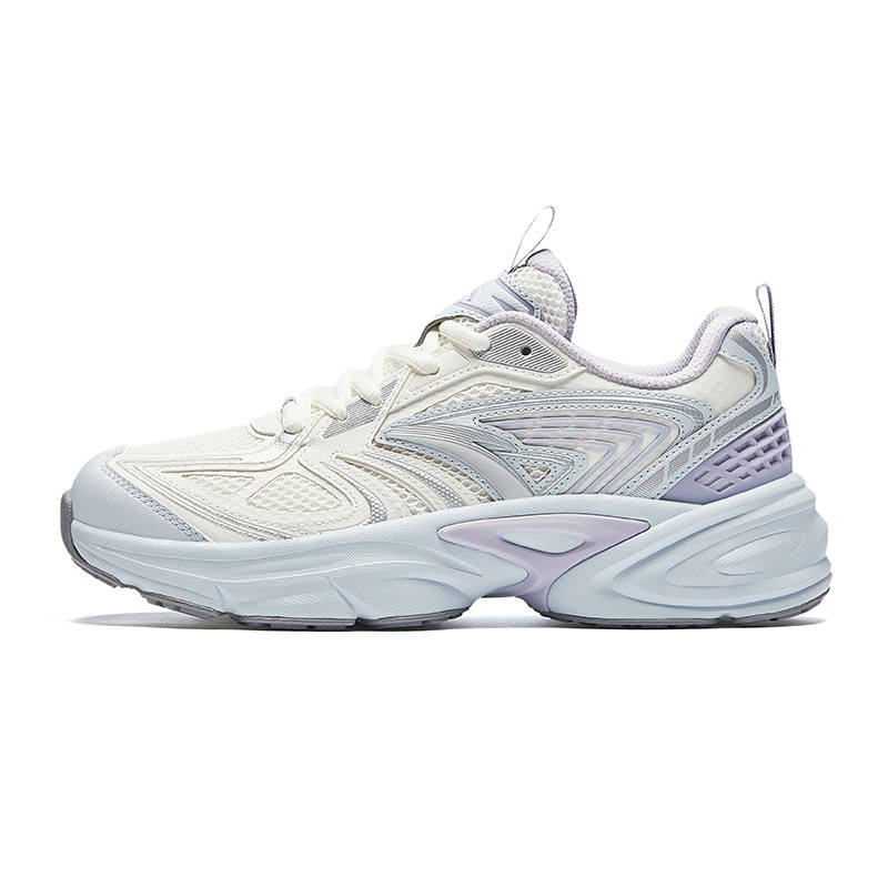 Anta Millennium Glacier Vintage Height Increasing Low top Casual Shoes Women's White