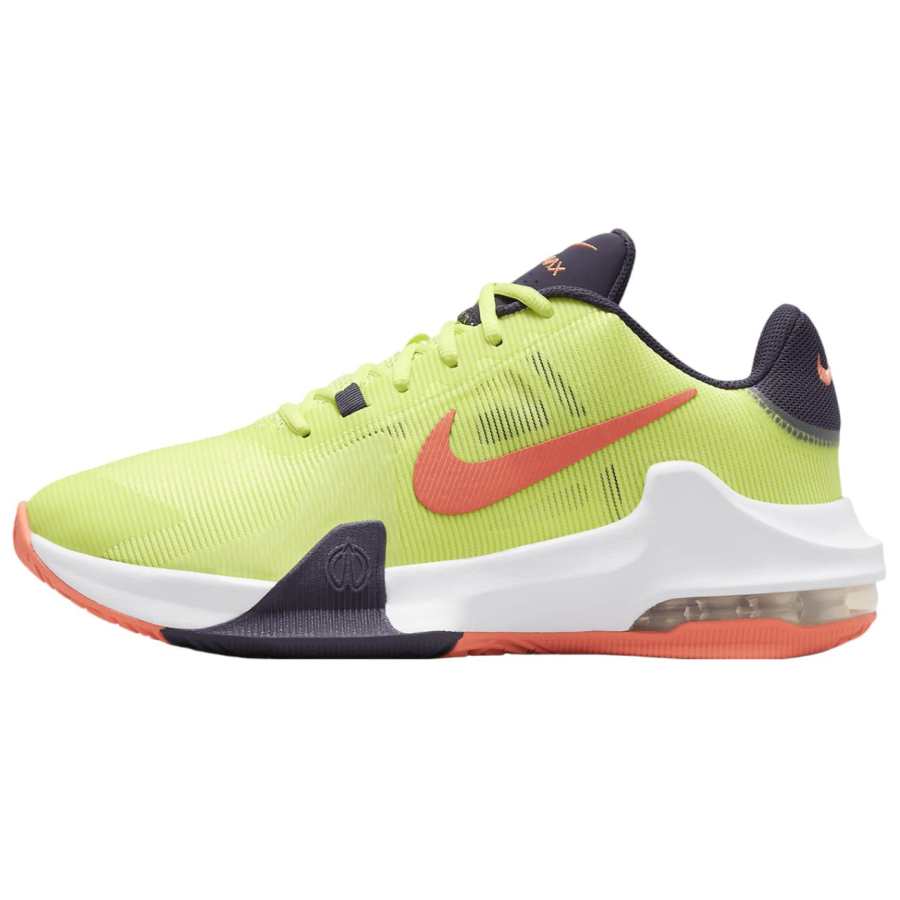 Nike Nike Slip Resistant Abrasion Resistant Slip Resistant Abrasion Resistant Low top Basketball Shoes Unisex Light Yellow
