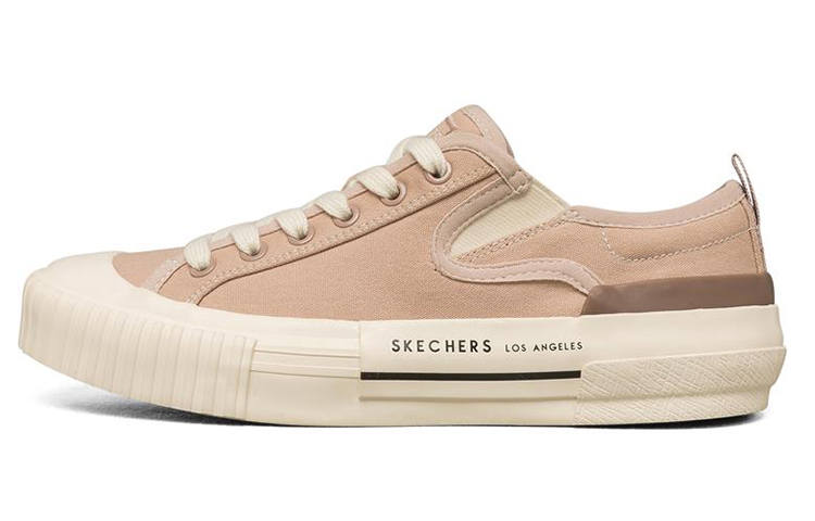 Skechers New Moon Low Top Canvas Shoes Brown Women's