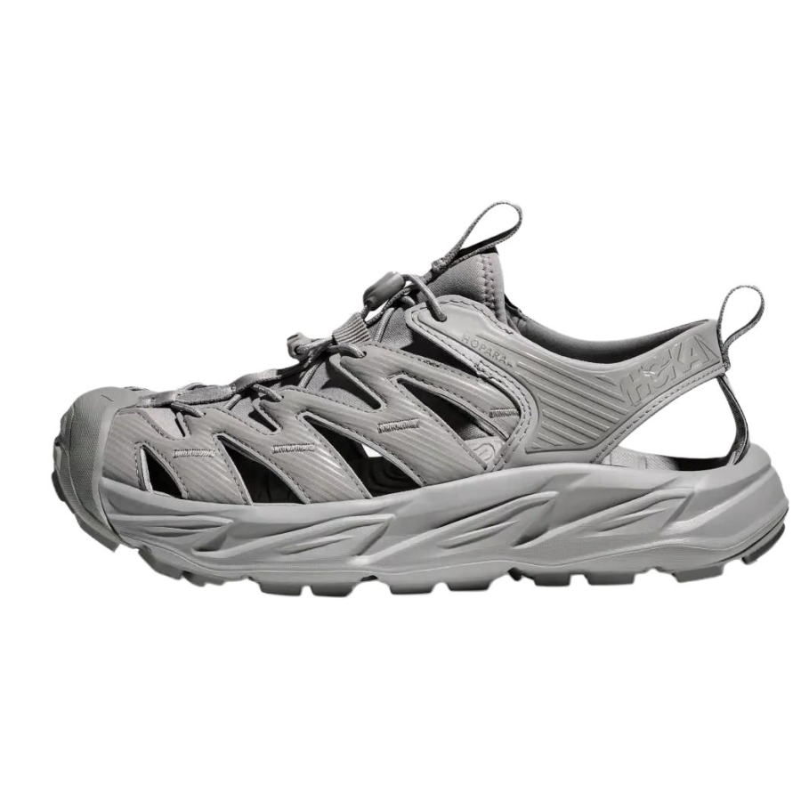 HOKA ONE ONE Hopara Collection Rubber Slip Resistant Breathable Cushioning Support River Trekking Shoes Unisex Gray