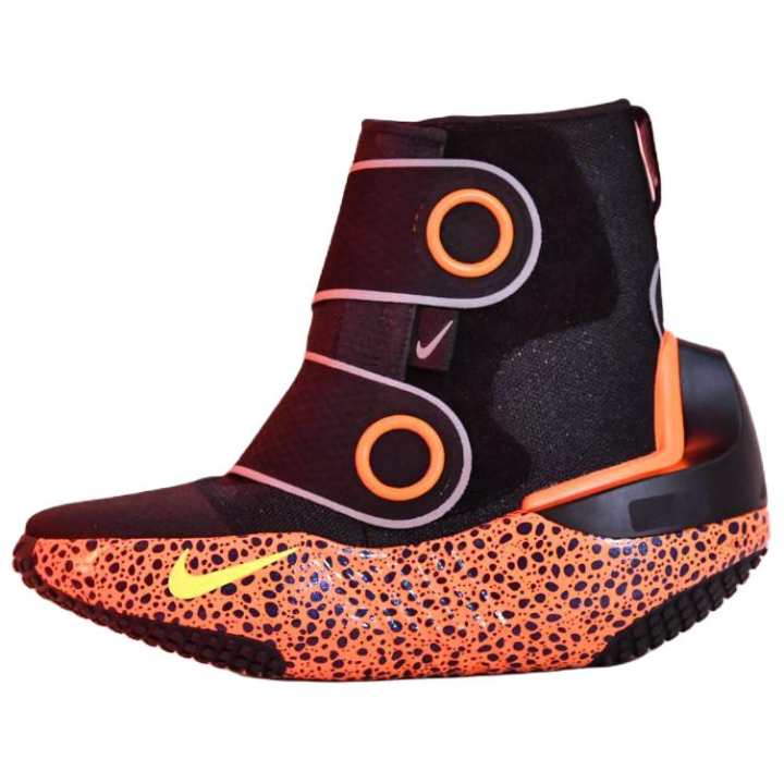 Nike HYPERICE x Nike Slip Resistant Abrasion Resistant High top Training Shoes Unisex Black Orange
