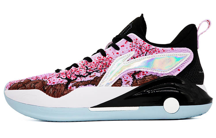 Li-Ning Li Ning YuShuai 15 V2 Low top Performance Basketball Shoes Men's Blue Pink Purple