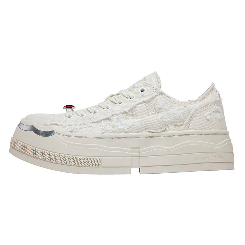 SHOOT BRAND Rebirth No. 1 Slip Resistant Abrasion Resistant Breathable Height Increasing Low top Canvas Shoes Unisex