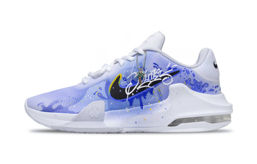 Nike Nike Air Max Impact 4 Purple Oasis, Photonic Power Fabric Slip Resistant Abrasion Resistant Low top Basketball Shoes