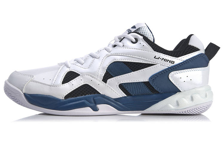 Li-Ning Li Ning Low top Badminton Shoes Men's White Blue