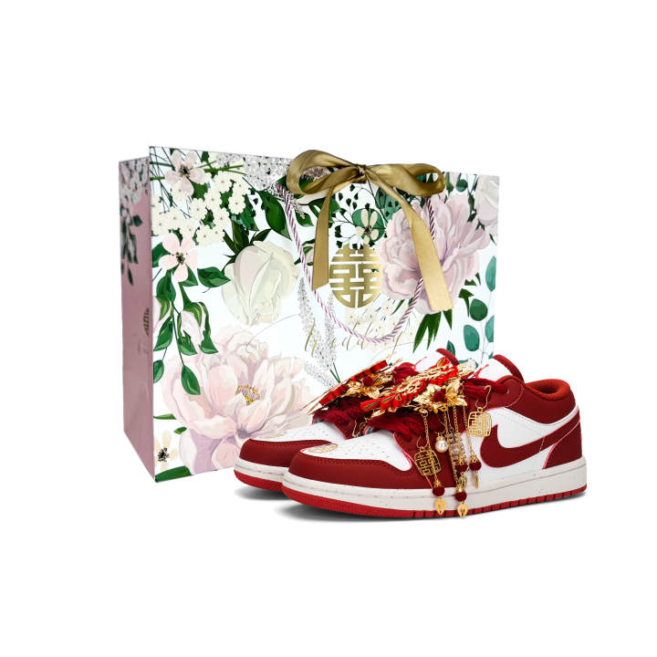 Jordan Jordan Air Jordan 1 Basketball Shoes Unisex Low Top Red