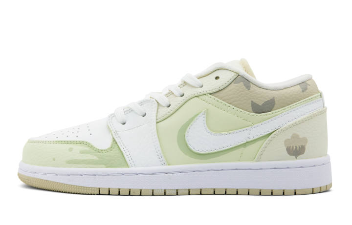 Jordan Jordan Air Jordan 1 Low Leather Slip Resistant, Abrasion Resistant, Lightweight
