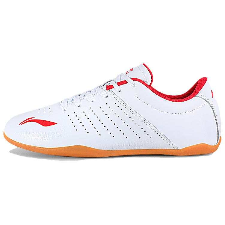 Li-Ning Li Ning Tai Chi Slip Resistant Abrasion Resistant Low top Training Shoes Unisex White Red
