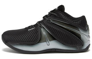 AND1 Rise Slip Resistant Abrasion Resistant Slip Resistant Abrasion Resistant Mid top Basketball Shoes Men's Black