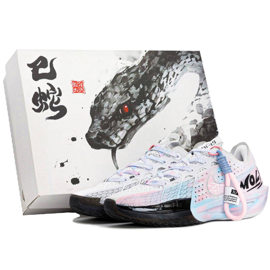 Nike Nike Air Zoom G.T. Cut3 Iridescent Racing, Snake Box Cushioning Rebound Low top Basketball Shoes Unisex Pink Blue