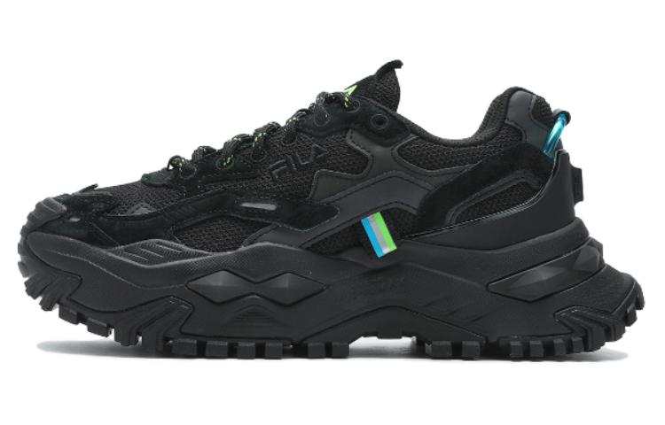 FILA FUSION Bianco Height Increasing Low top Chunky Sneakers Women's Black