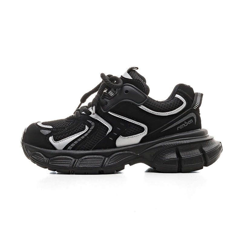 RENBEN Abrasion Resistant Breathable Height Increasing Low top Chunky Sneakers Women's