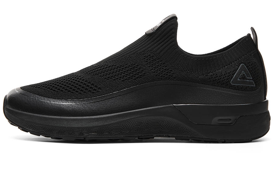 PEAK PEAK Walking Shoes Men's Low Top All Black