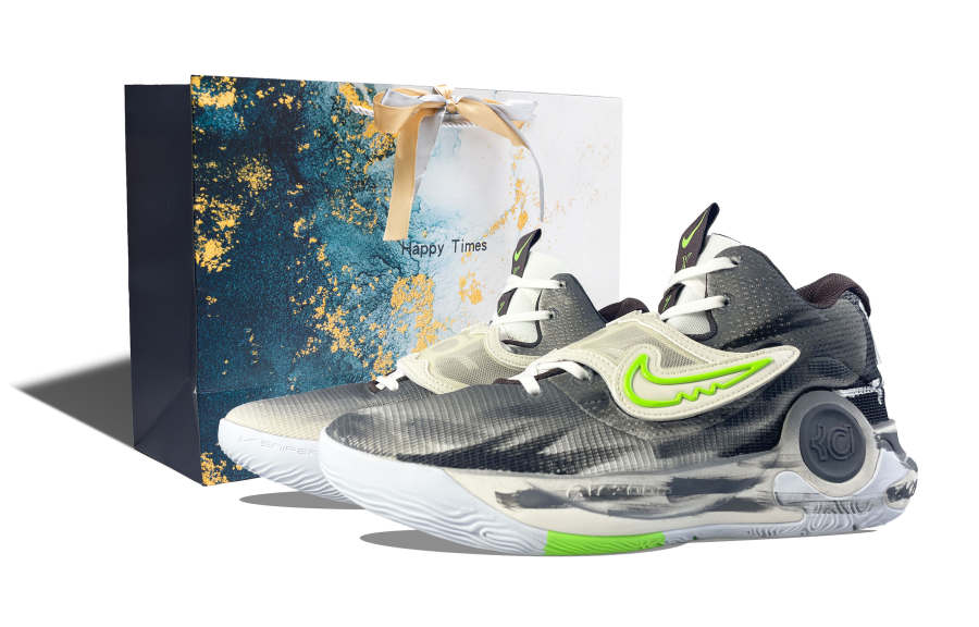 Nike Nike KD Trey 5 X Cushioning, Wear Resistant Low top Basketball Shoes Men's Black Gray