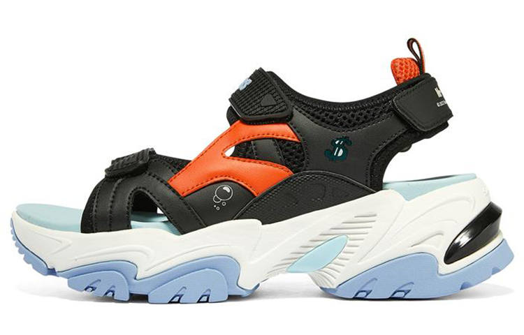Skechers Stamina V2 Mecha Sandal Crab Boss Beach Sandals Women's Black Red