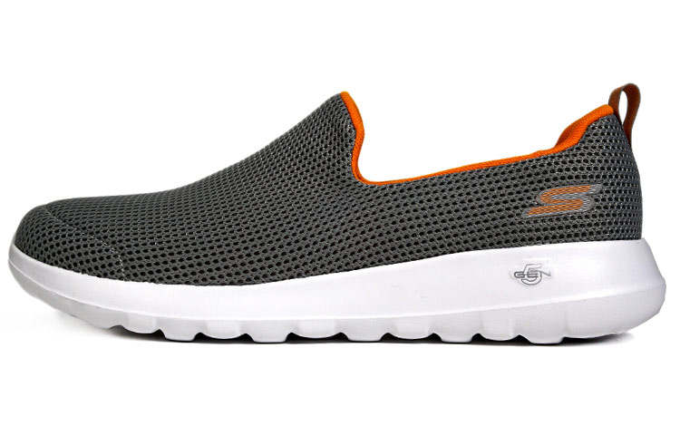 Skechers GO WALK Max Breathable Lightweight Low top Casual Shoes Men's Orange Gray
