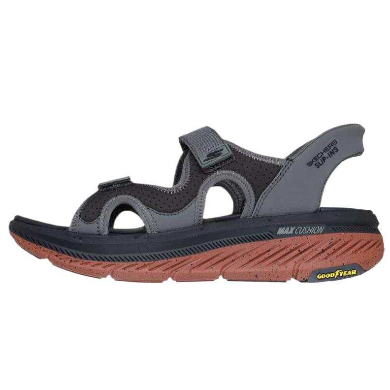 Skechers Max Cushioning Premier 2.0 Beach Sandals Men's Gray