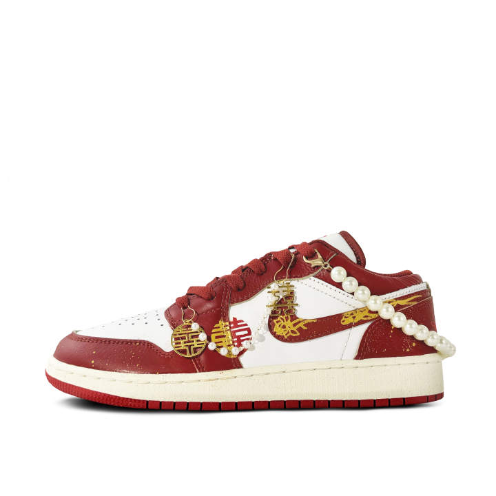 Jordan Jordan Air Jordan 1 Blooming Flowers And Full Moon Abrasion Resistant, Breathable, Lightweight