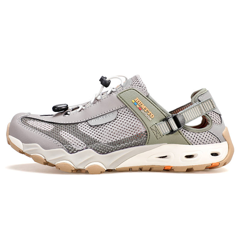 HUMTTO Lightweight Rebound Balance River Trekking Shoes Men's Light Khaki