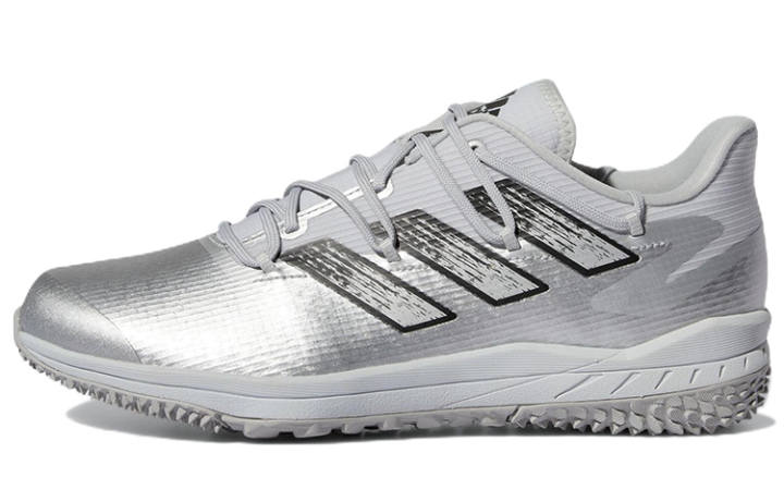 Adidas Adidas Afterburner 8 Turf Fabric Abrasion Resistant Low top Training Shoes Men's Silver